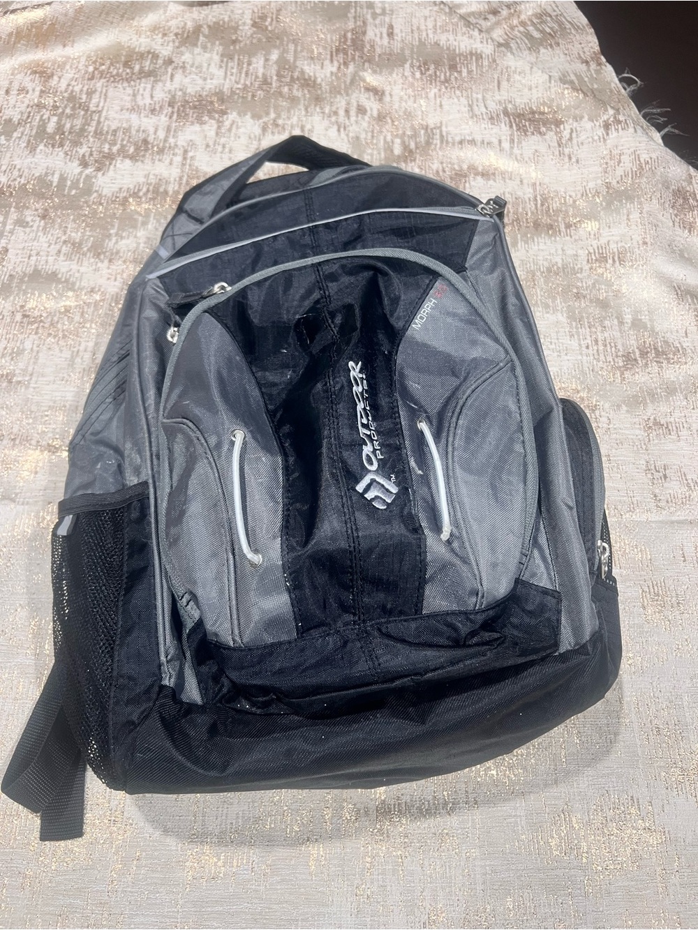 Black and Gray Everyday Backpack - Padded, Multi-Compartment Carry